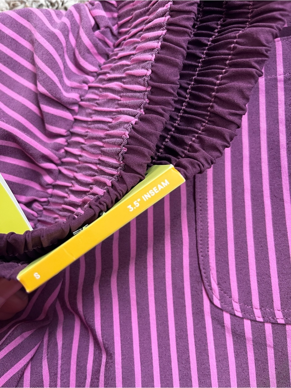 NWT Target All in Motion Women’s Active Light Travel Shorts | Dark Purple Stripe - Picture 9 of 11